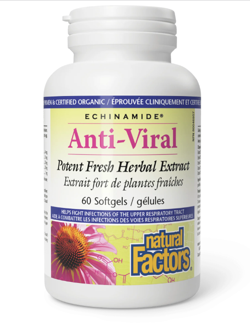 Anti-Viral - Echinamide - Natural Factors - 60 ou 120 gélules